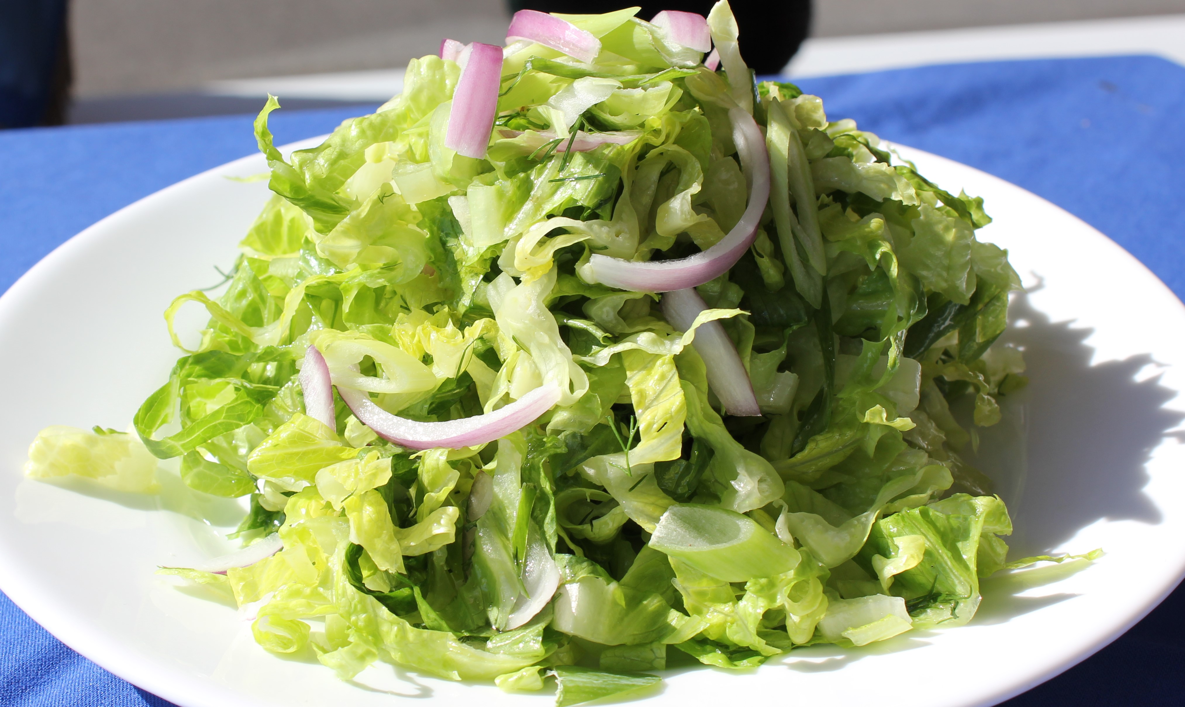 Order Artisan Romaine Salad food online from Pontos Taverna store, Norwalk on bringmethat.com