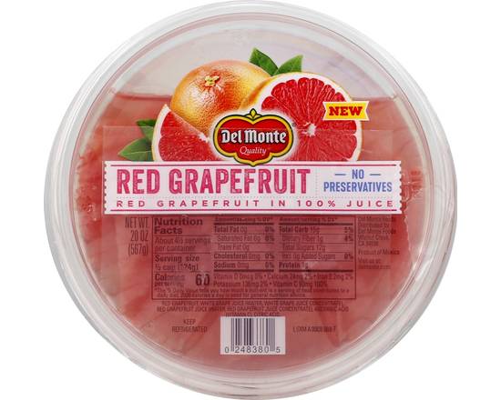 Order Del Monte · Red Grapefruit in 100% Juice (20 oz) food online from Shaw's store, Newburyport on bringmethat.com