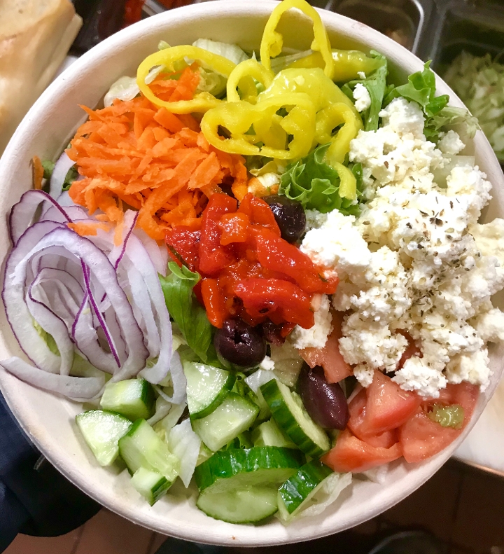 Order The Greek Salad food online from Mortadella Head store, Somerville on bringmethat.com