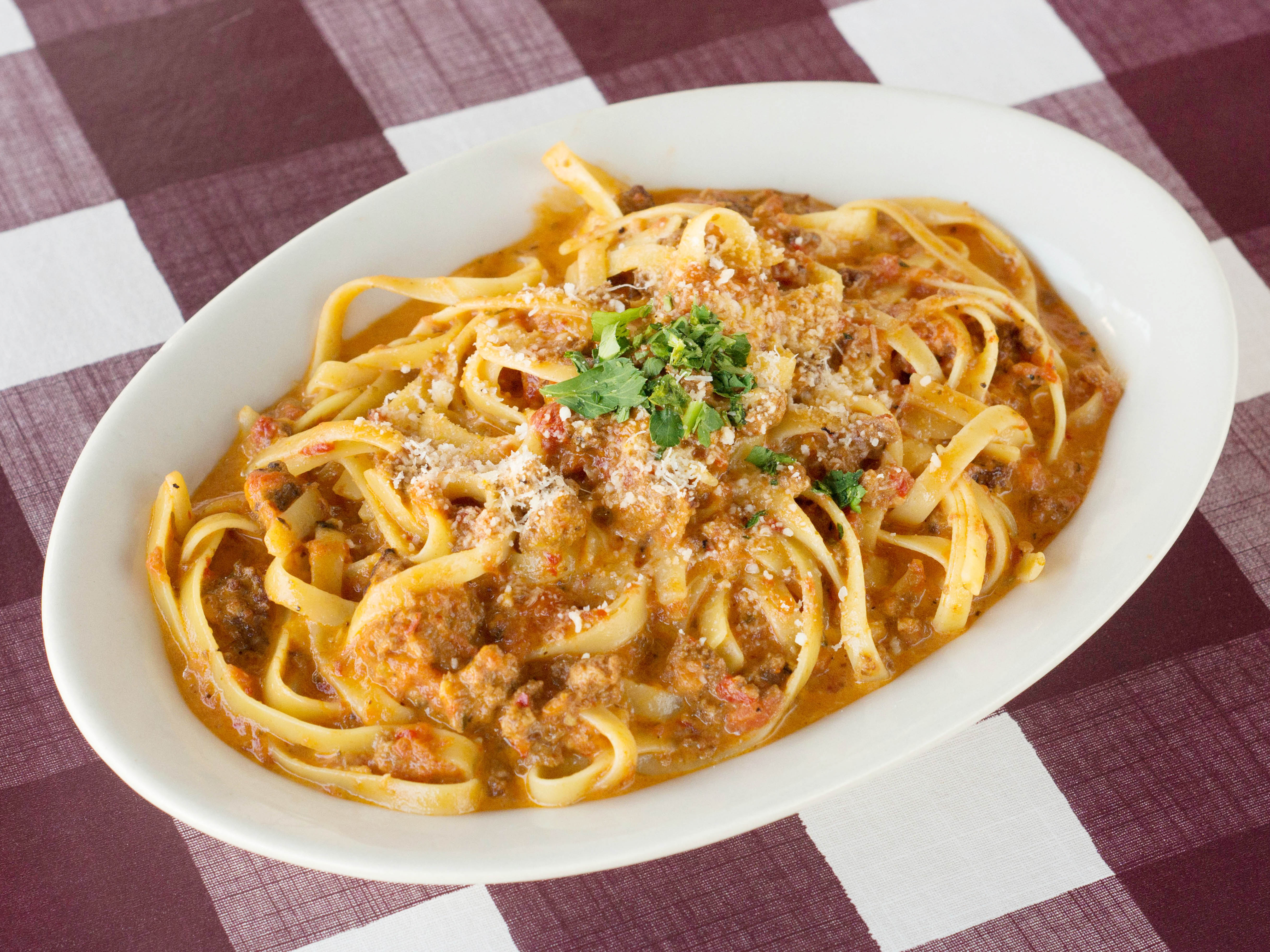 Order Tagliatelle Bolognese food online from Lornas Italian Kitchen store, San Diego on bringmethat.com