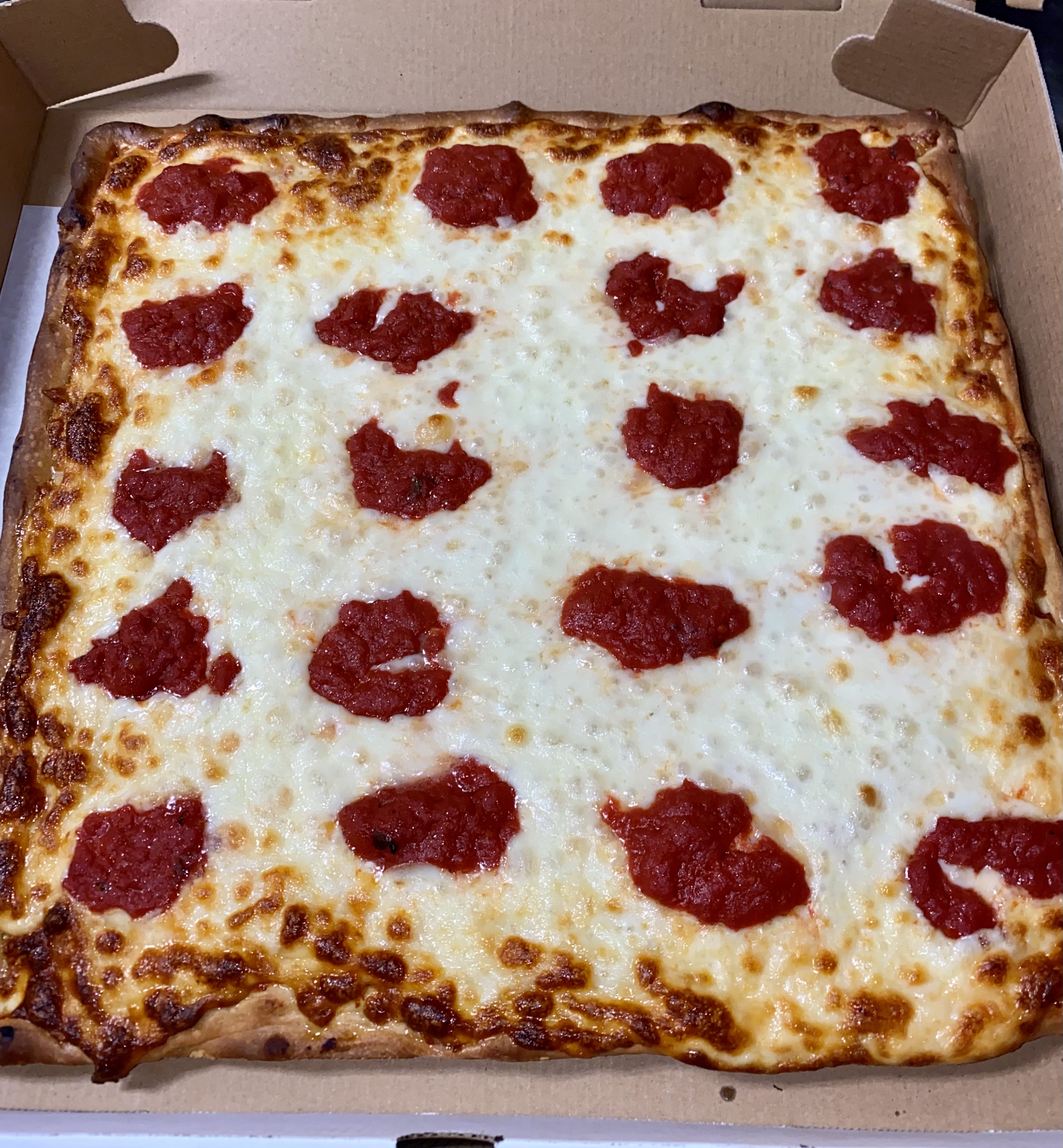 Order Large Sicilian Pizza food online from Lucia's Pizza store, Carteret on bringmethat.com