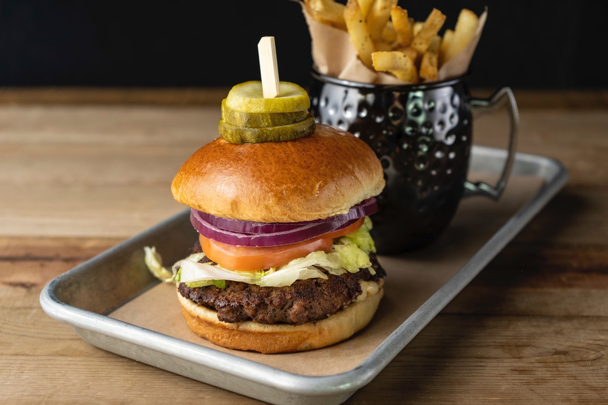Order Hamburger food online from Macs & Stacks store, Dallas on bringmethat.com
