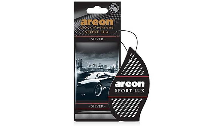 Order AREON Sport Lux Silver - Hanging Cardboard Air Freshener for Car food online from Route 7 Food Mart store, Norwalk on bringmethat.com