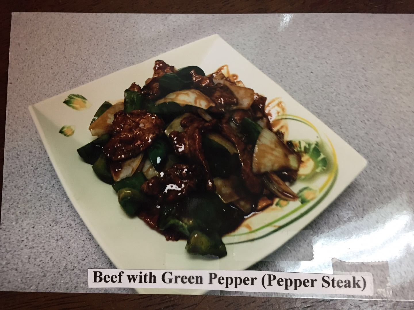 Order Beef with Green Pepper (Pepper Steak ) food online from China Cafe Likeng Huang store, Chantilly on bringmethat.com