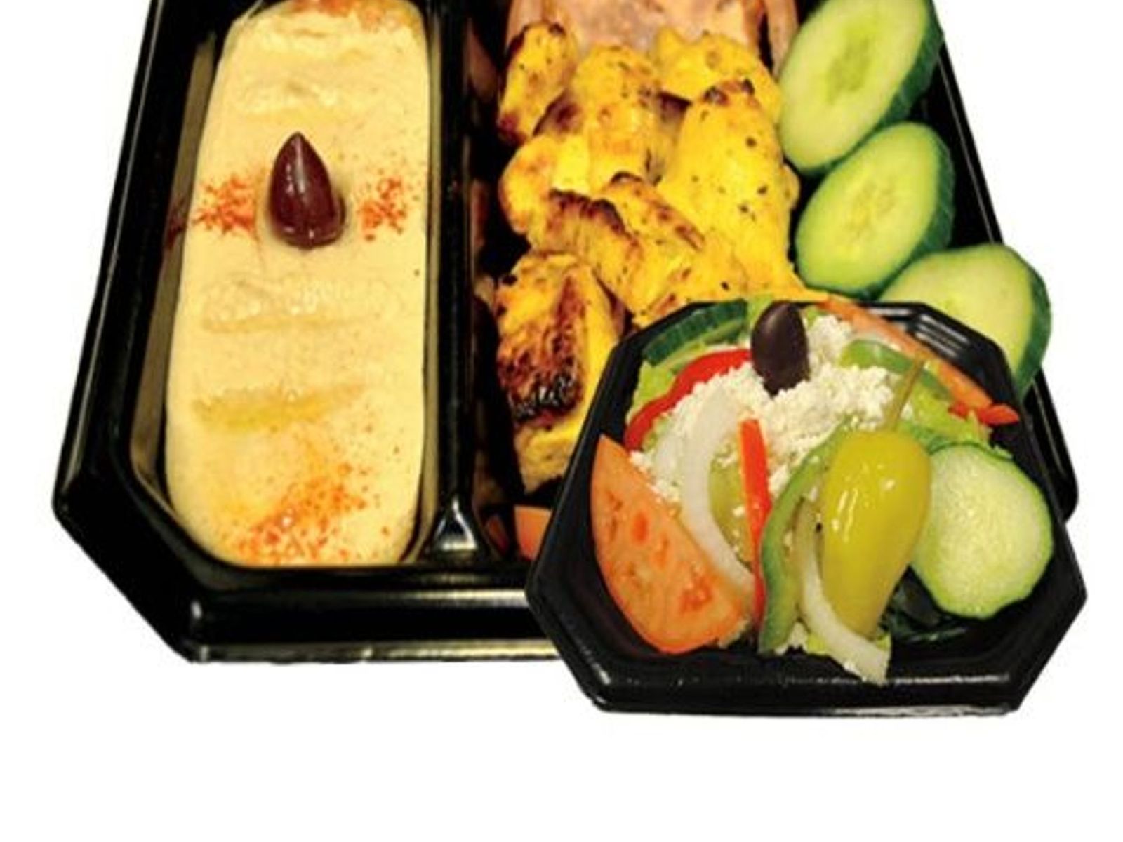 Order CHICKEN GYROS & HUMMUS + SALAD food online from Chicago Gyros store, Phoenix on bringmethat.com