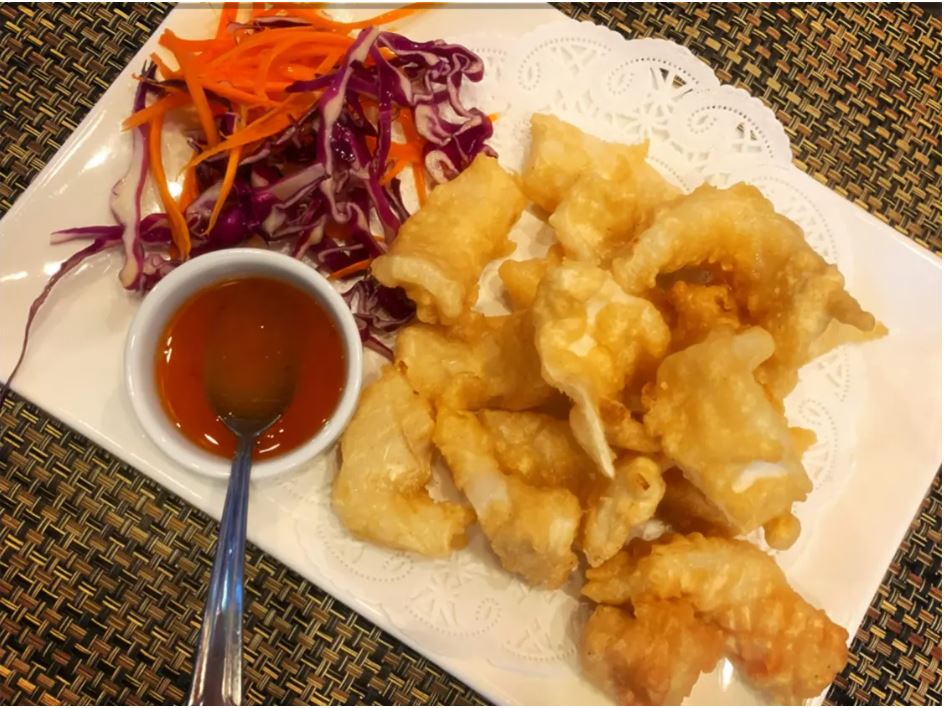 Order 9. Fried Calamari food online from Am Thai Fusion Cuisine store, Anaheim on bringmethat.com