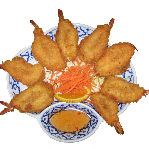 Order Fried Golden Battered Shrimp food online from The Thai House store, Las Vegas on bringmethat.com