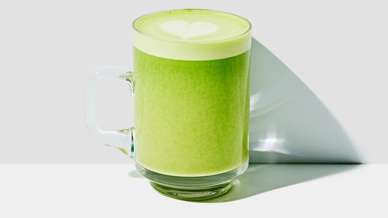 Order Matcha Latte (GF | V) food online from Gregorys Coffee store, New York on bringmethat.com