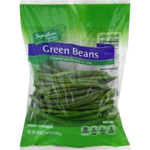 Order Signature Farms · Green Beans (24 oz) food online from Jewel-Osco store, Libertyville on bringmethat.com