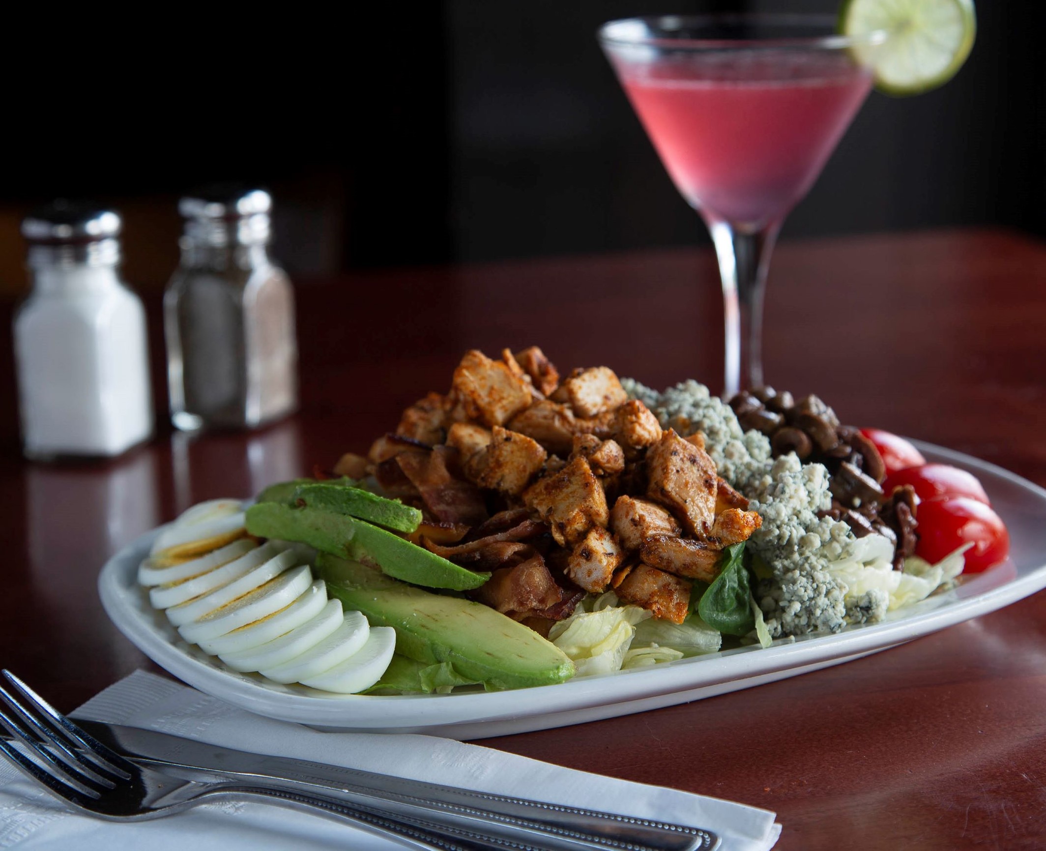 Order Chicken Cobb Salad food online from Jake N Joes Sports Grille store, Foxborough on bringmethat.com