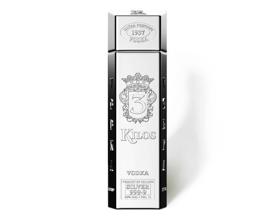 Order 3 Kilos, Silver Vodka 750ML food online from House Of Wine store, New Rochelle on bringmethat.com