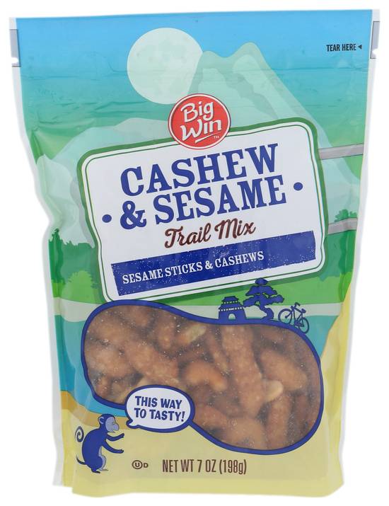Order Big Win Cashew Sesame Trail Mix (7 oz) food online from Rite Aid store, Yamhill County on bringmethat.com