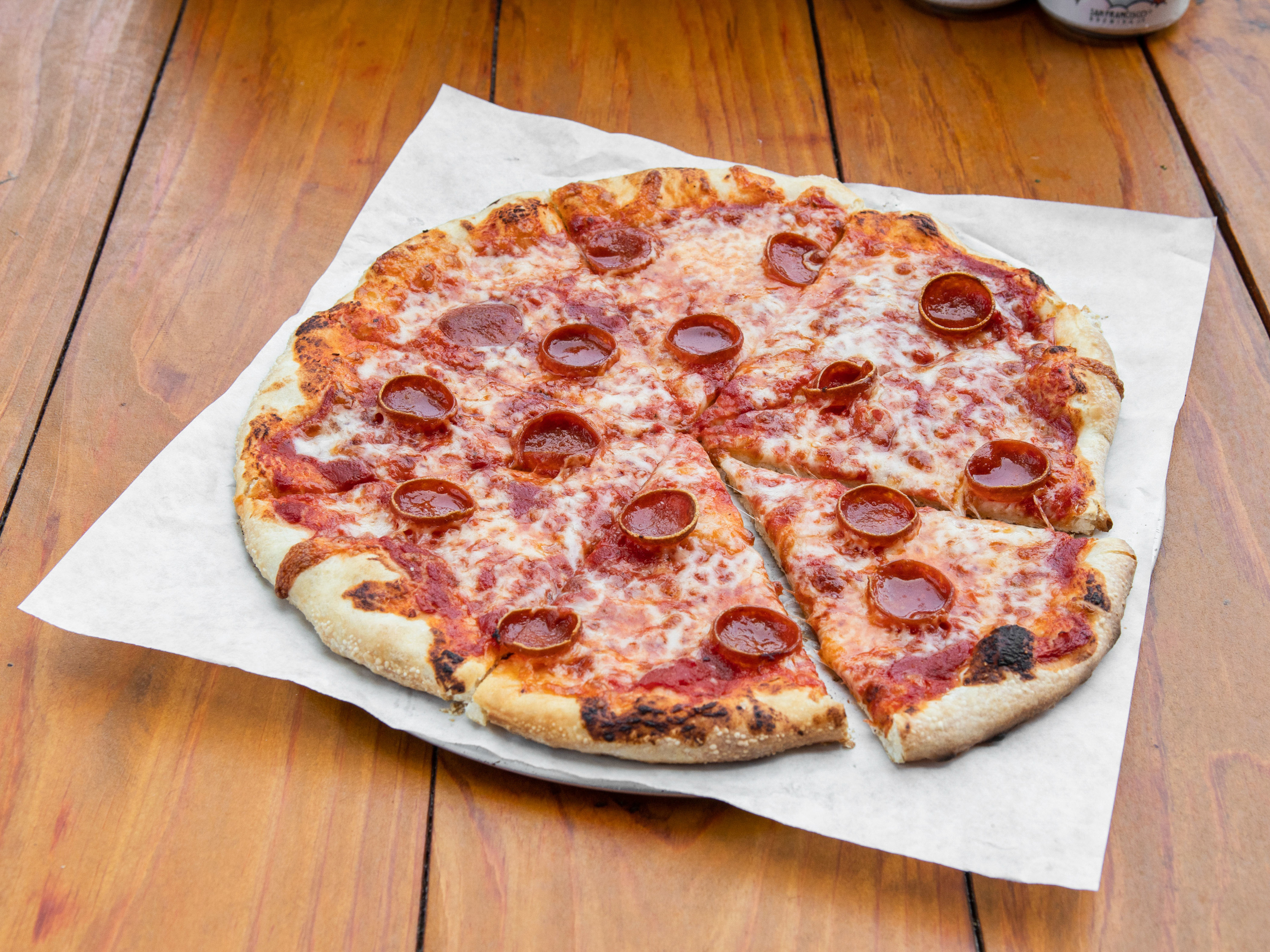 Order Classic Pepperoni Pizza food online from San Francisco Brewing Co store, San Francisco on bringmethat.com