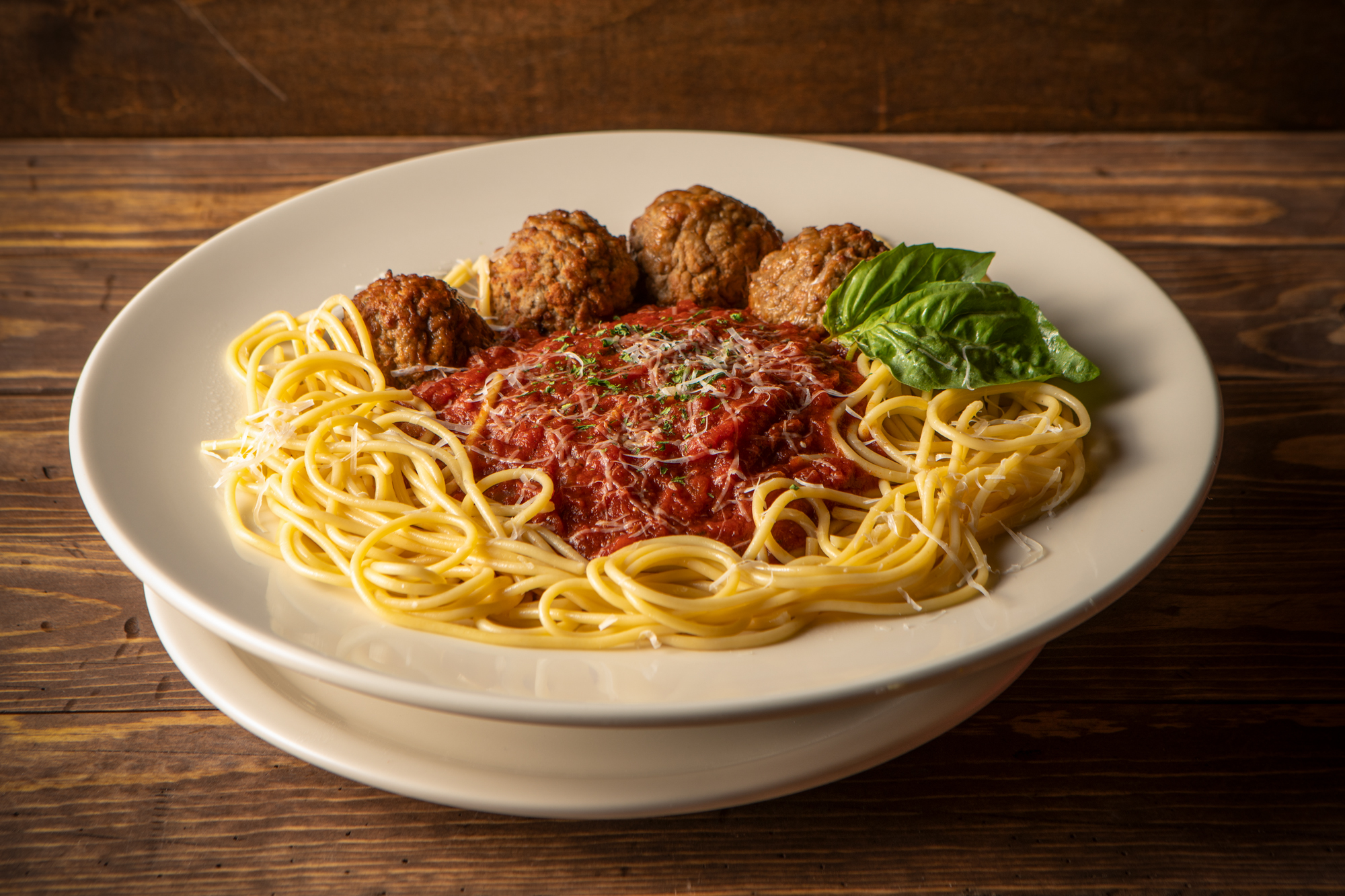 Order Spaghetti with Meatballs food online from Grand Pizza store, Las Vegas on bringmethat.com