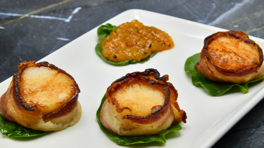 Order Bacon Wrapped Sea Scallops food online from Morton The Steakhouse store, Palm Desert on bringmethat.com