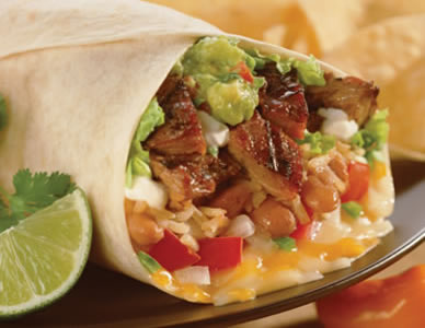 Order Grande Burrito food online from La Salsa Mexican Grill store, San Leandro on bringmethat.com