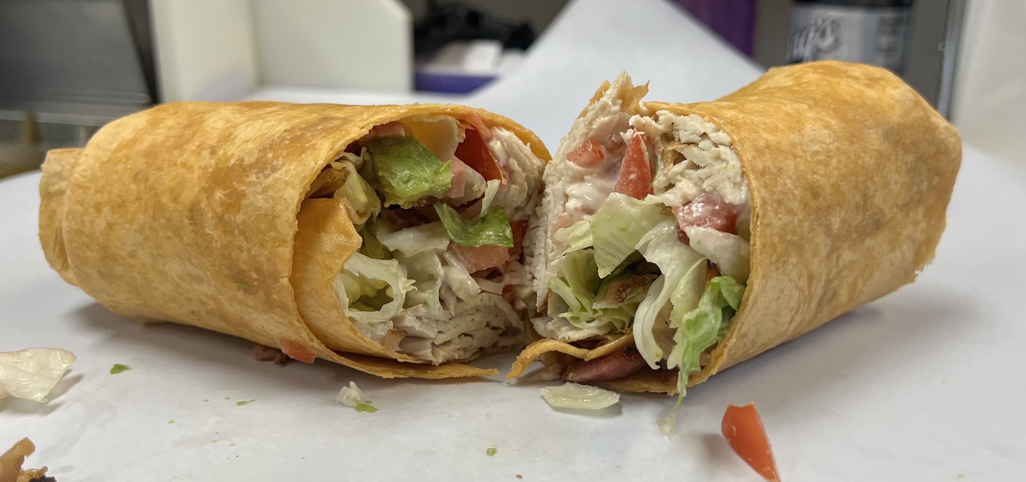 Order California Wrap food online from Luisa's Italian Pizzeria store, Manchester on bringmethat.com