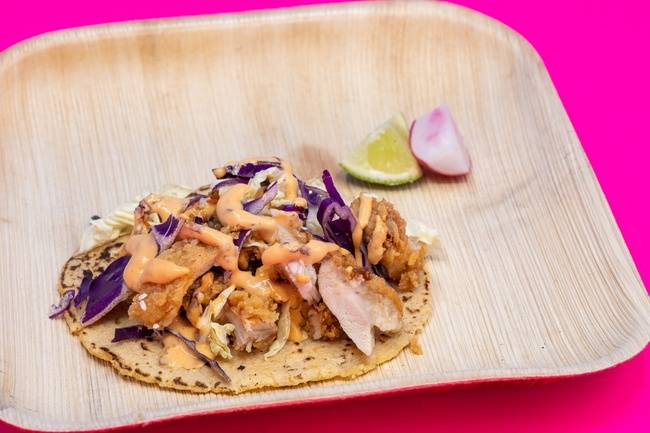 Order Fried Chicken Taco food online from La Botica store, Livermore on bringmethat.com