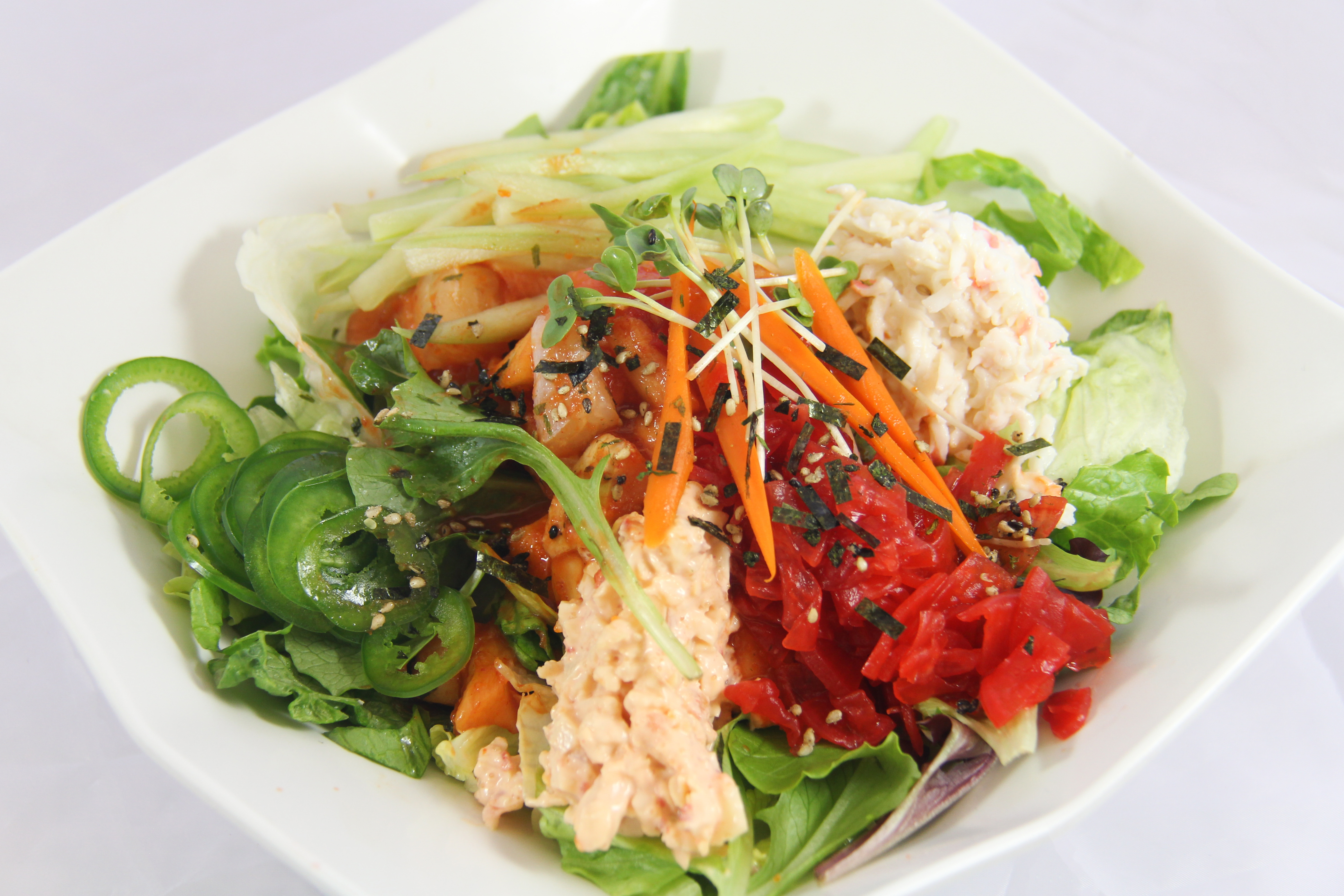 Order Poke Sashimi Salad food online from Blosom Bento store, Los Angeles on bringmethat.com
