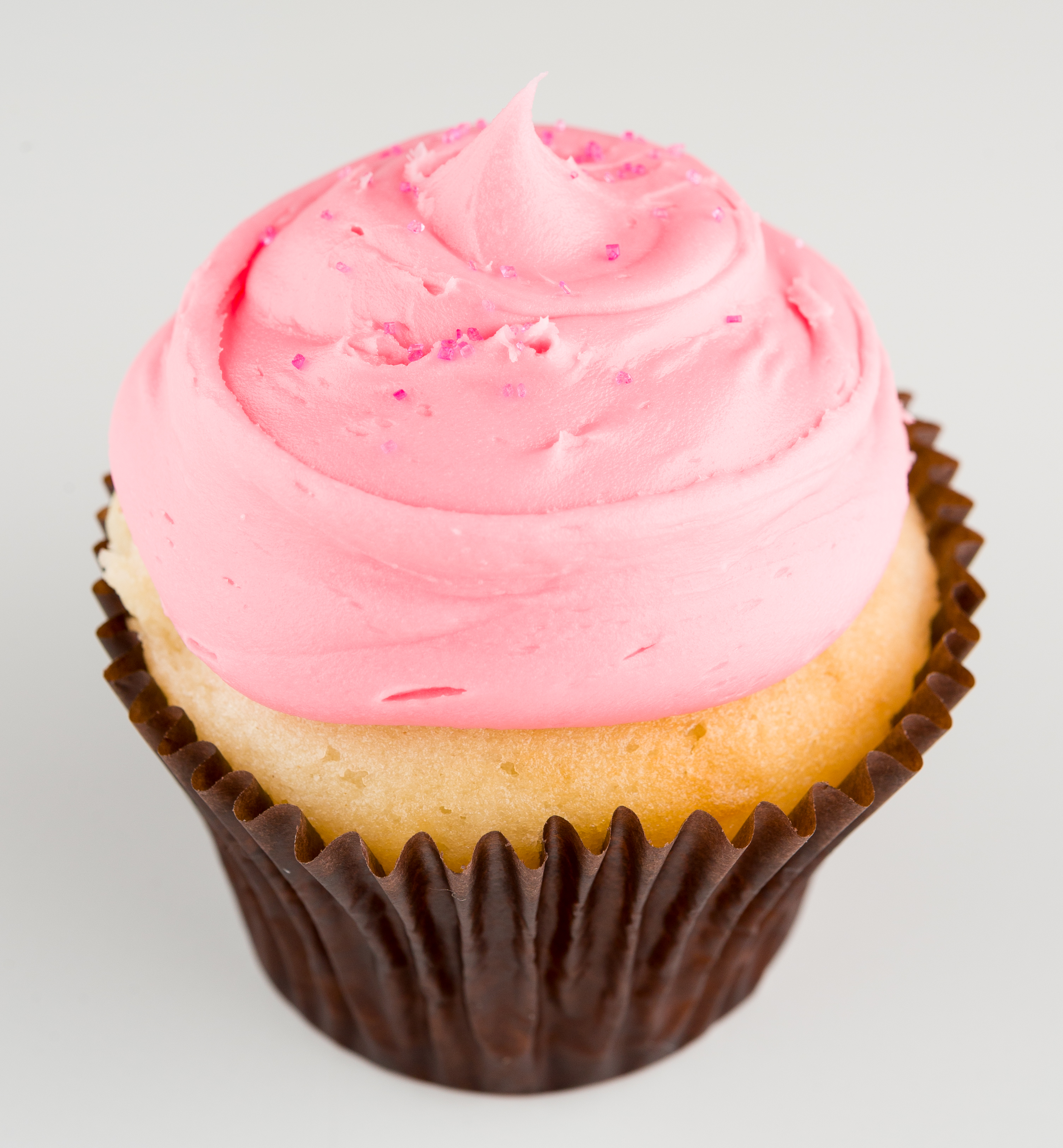 Order Pink Vanilla Cupcake food online from Smallcakes store, Marietta on bringmethat.com