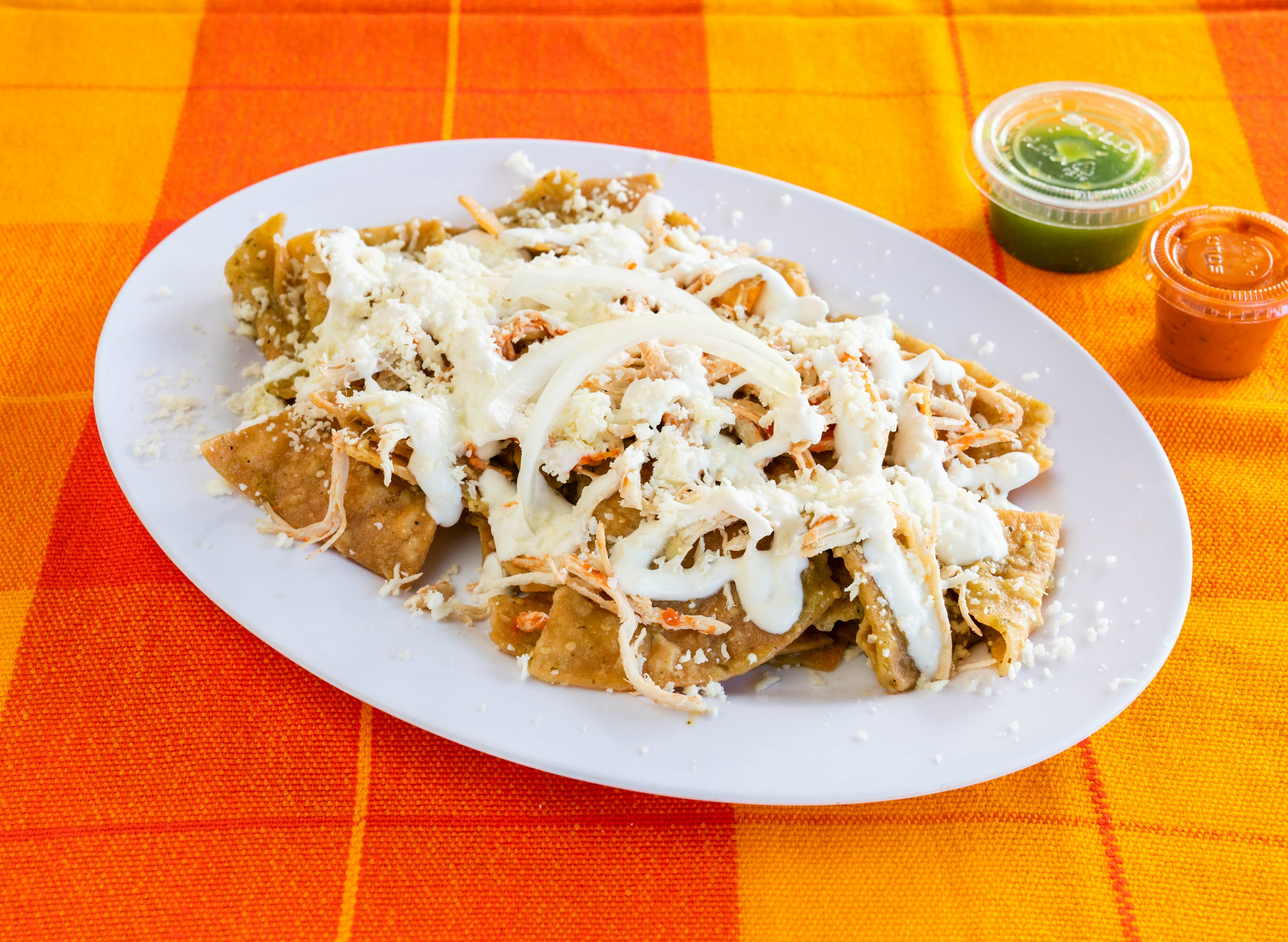 Order Chilaquil food online from La Jarochita store, Princeton on bringmethat.com