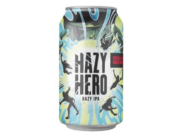 Order Revolution Hazy Hero IPA - 6x 12oz Cans food online from Sky Liquors store, Chicago on bringmethat.com