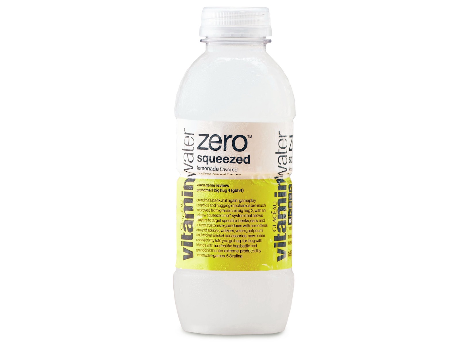 Order Vitaminwater® Zero - Lemonade food online from Freebirds World Burrito store, Sugar Land on bringmethat.com