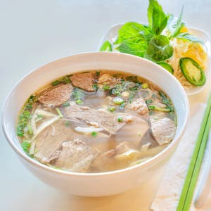 Order P1. Special Beef Noodle Pho - Pho Dac Biet food online from Cyclo Vietnamese Cuisine store, Chandler on bringmethat.com