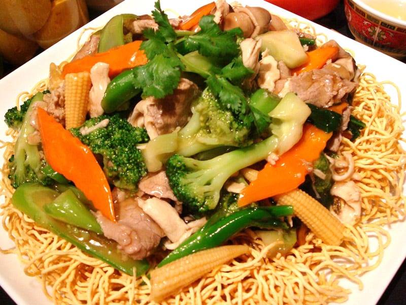 Order 43. House Special Egg Noodle Stir Fried food online from Pho Ngon store, Charlotte on bringmethat.com