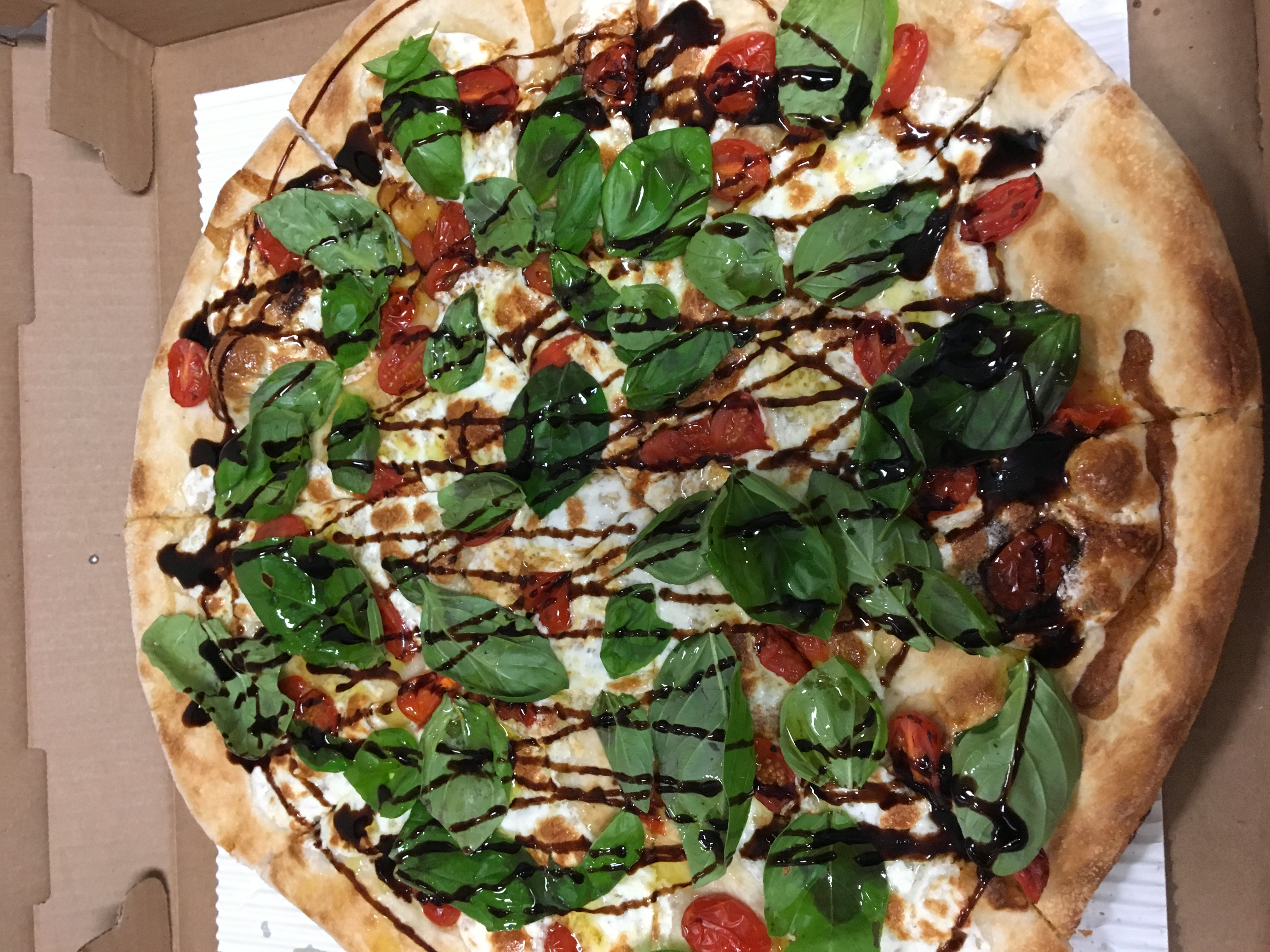 Order Caprese Pizza food online from Angelo's Brick Oven Pizza store, Martinsburg on bringmethat.com