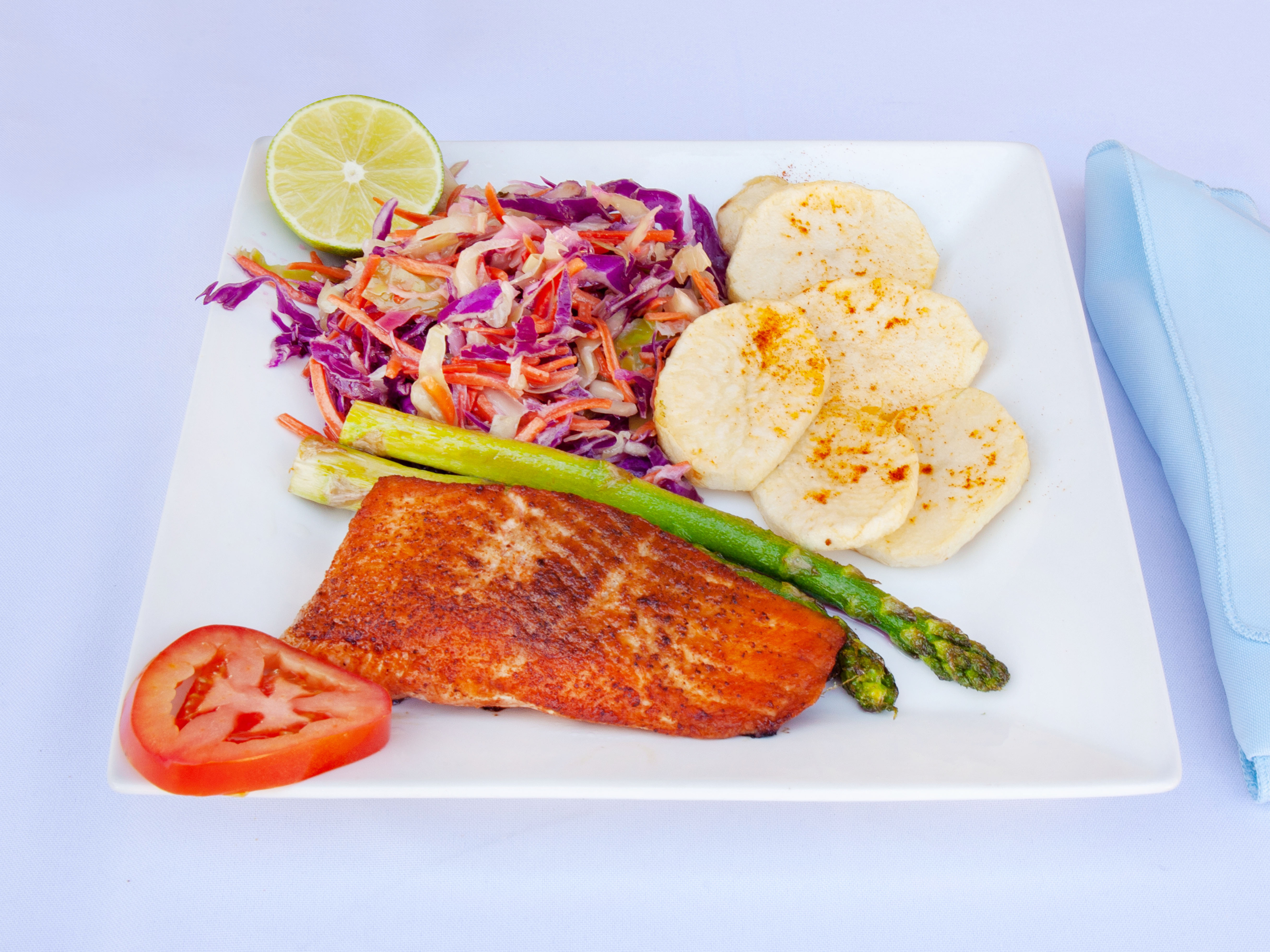 Order Grilled Salmon Plate food online from Las Trancas store, Maywood on bringmethat.com