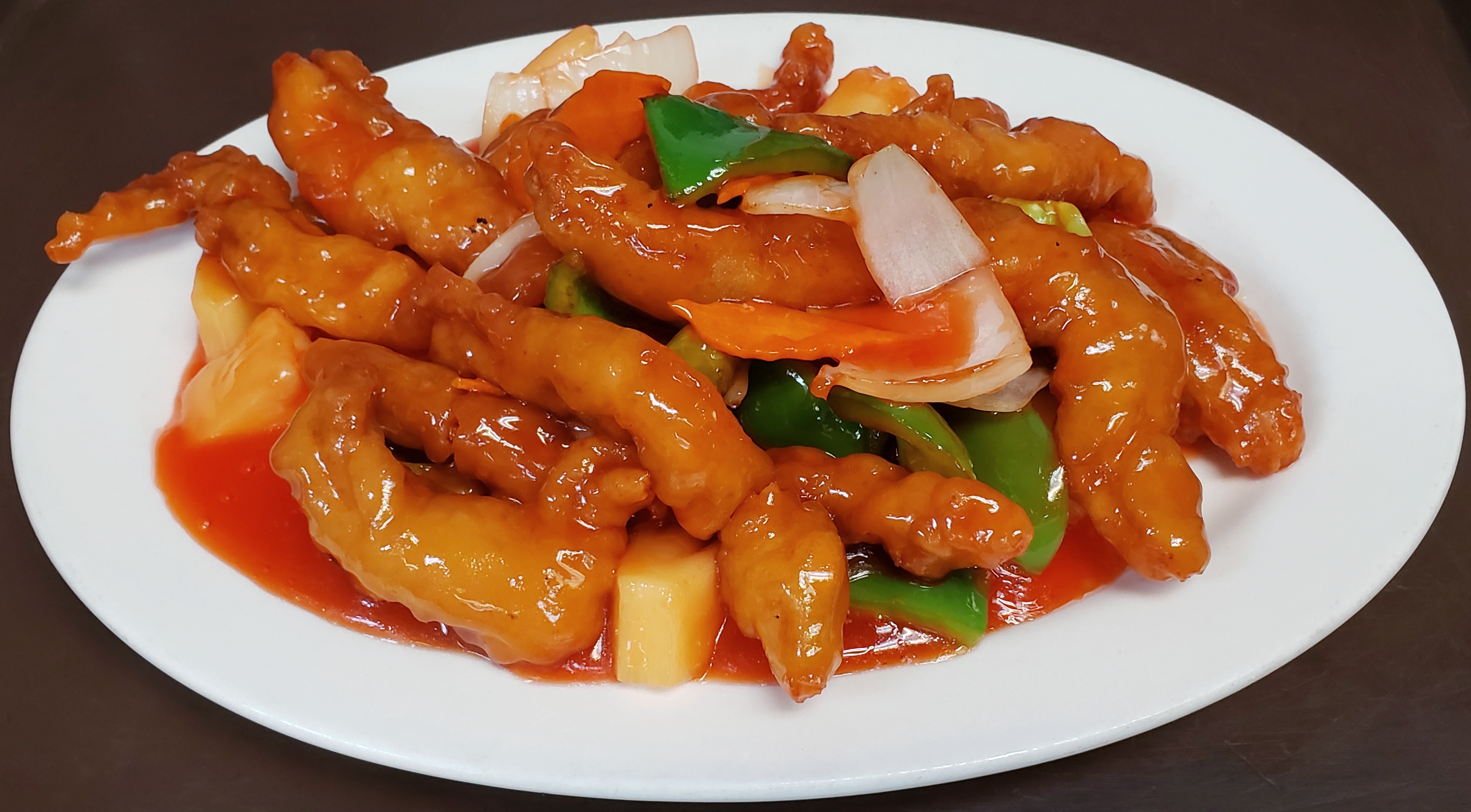 Order 425. Sweet and Sour Chicken food online from Thien Hoang Restaurant store, Portland on bringmethat.com