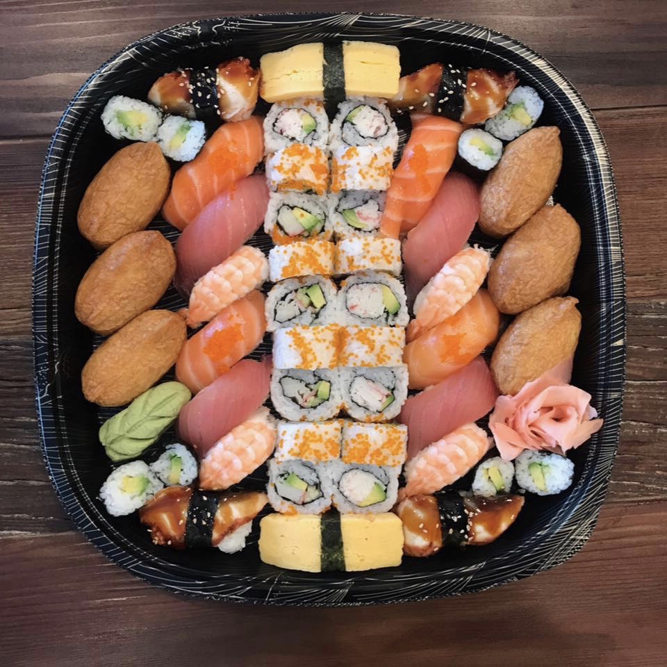 Order 50 pcs Sushi Party Tray A food online from Sweet Garden store, Fremont on bringmethat.com