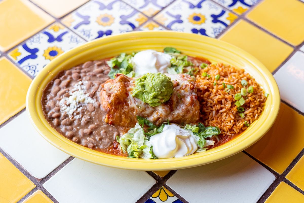 Order Chicken Chimichanga food online from Margarita's Mexican Restaurant store, Exeter on bringmethat.com