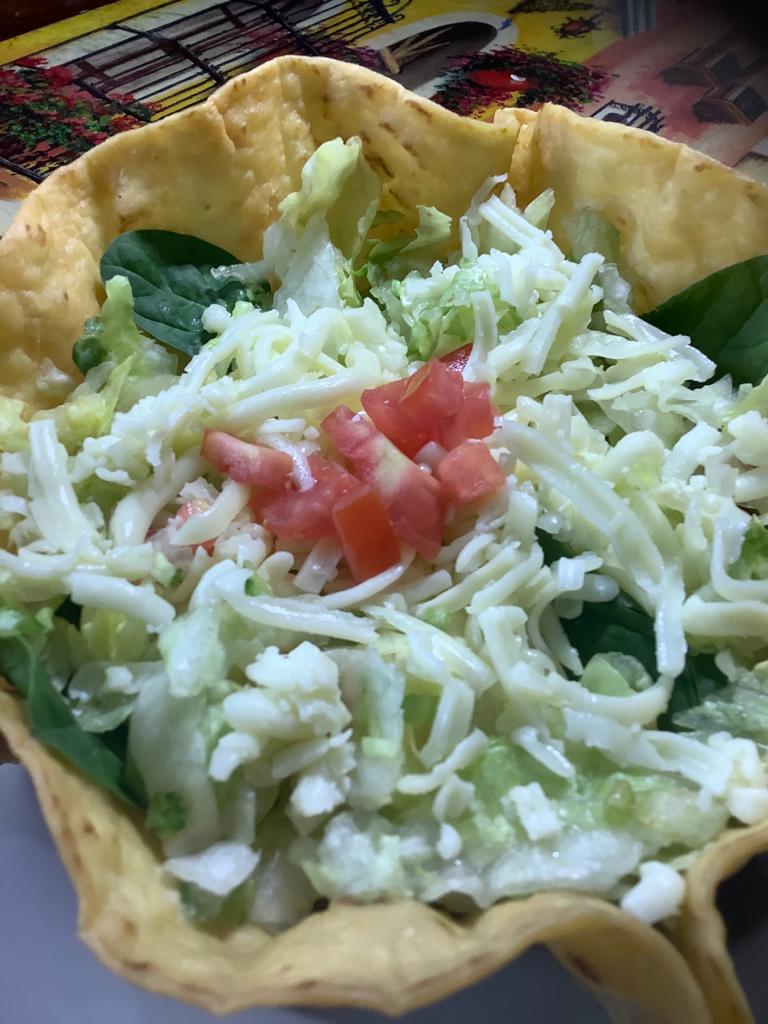 Order TS2. Fajita Taco Salad food online from Las Cazuelas Mexican Grill - Harvey store, Harvey on bringmethat.com