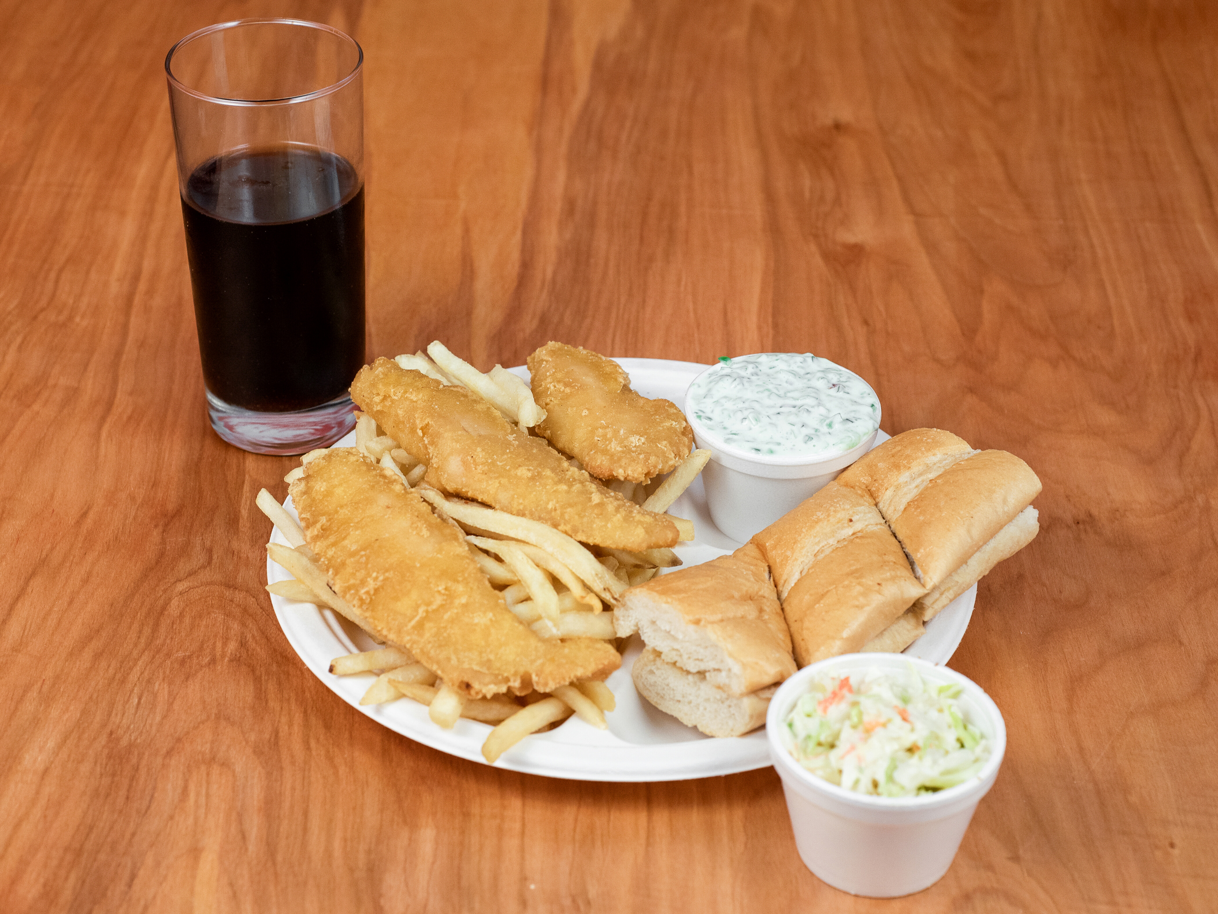 Order Cod Fish Dinner food online from Mr T Gyros store, Schiller Park on bringmethat.com
