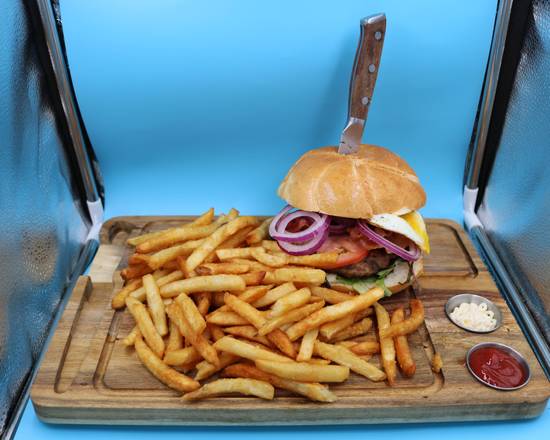 Order Roma Burger food online from Roma Restaurant & Pizzeria store, Clifton on bringmethat.com