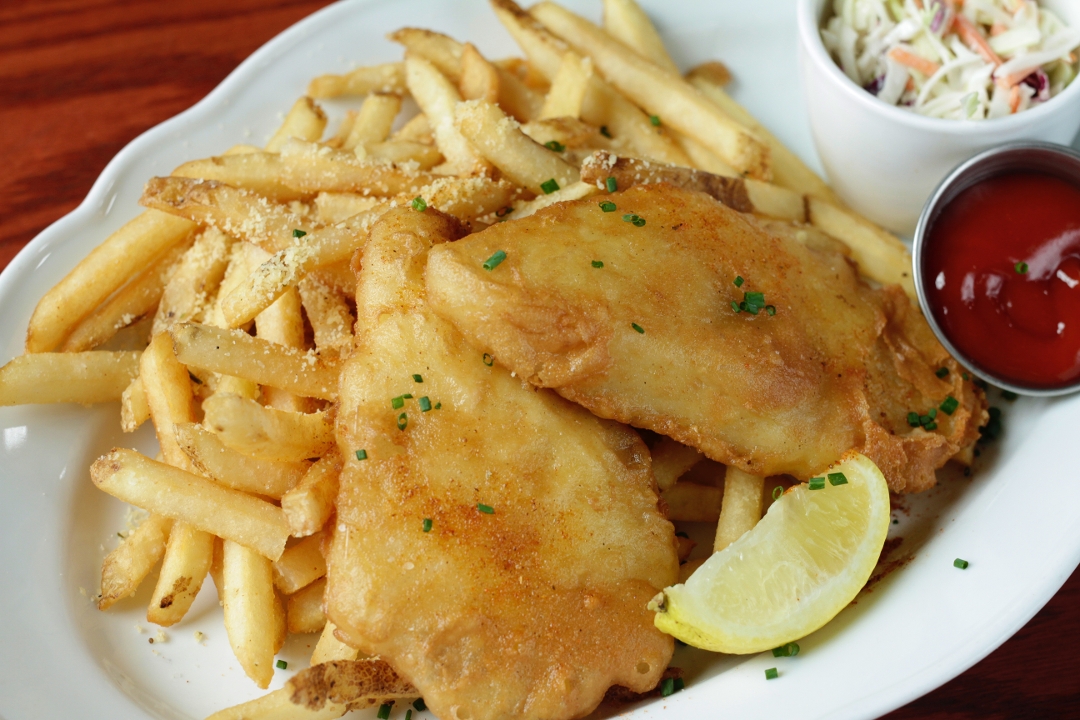 Order Fish 'N Chips food online from Green Dragon Tavern store, Carlsbad on bringmethat.com