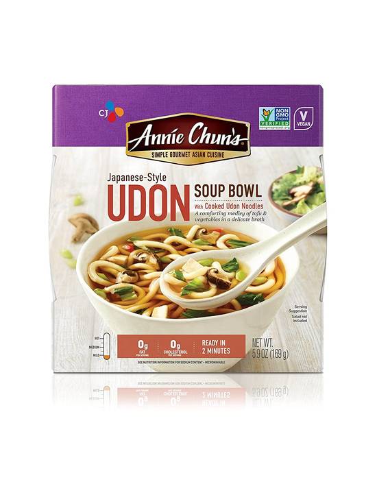 Order Annie Chun's Udon Soup Noodle Bowl food online from Deerings Market store, Traverse City on bringmethat.com