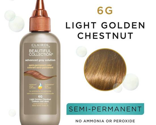 Order Beautiful Collection Advanced Gray Solution Semi-Permanent Color- 6G LIGHT GOLDEN CHESTNUT food online from iDa Beauty Supply Store store, Middletown on bringmethat.com