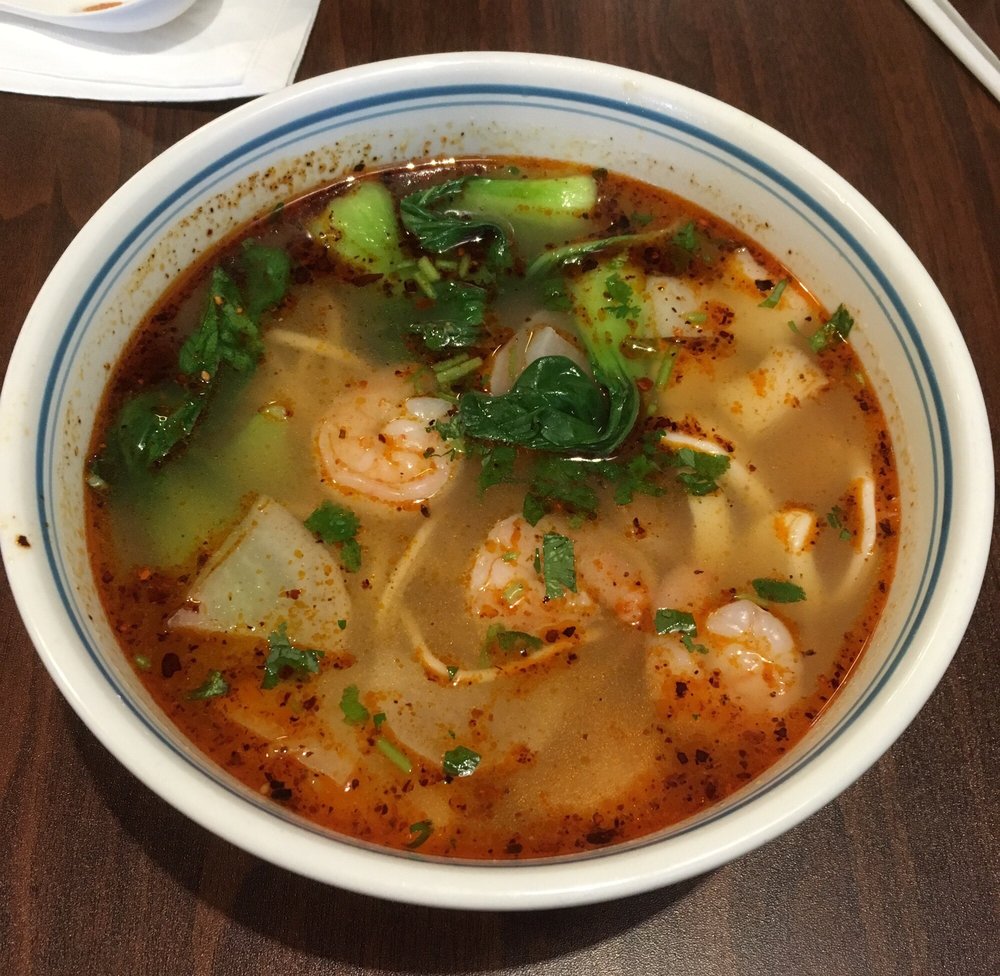 Order C4. Shrimp La-Mian 虾拉面 food online from Jiang Nan Noodle House store, Farmington Hills on bringmethat.com