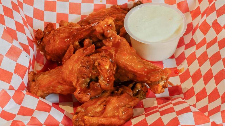 Order 16. Wings (6-Count) food online from Munch Hut deli and store store, Athens (Clarke County) on bringmethat.com