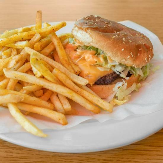 Order Cheeseburger food online from El Abuelo Restaurant store, San Fernando on bringmethat.com