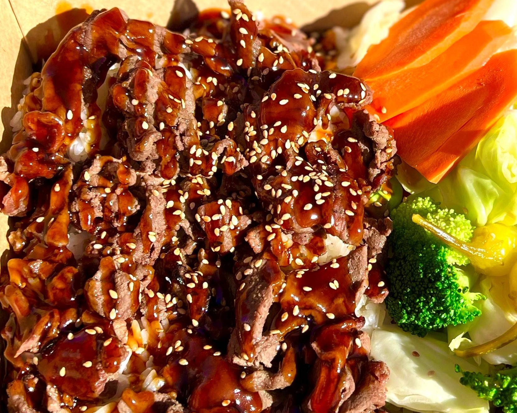 Order Beef Teriyaki Plate food online from Poki Yaki store, Compton on bringmethat.com