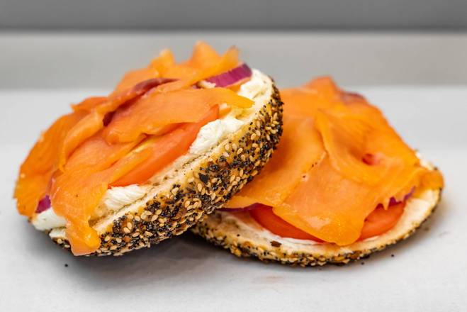 Order Smoked Salmon Lox food online from Perfectos Caffe store, North Andover on bringmethat.com