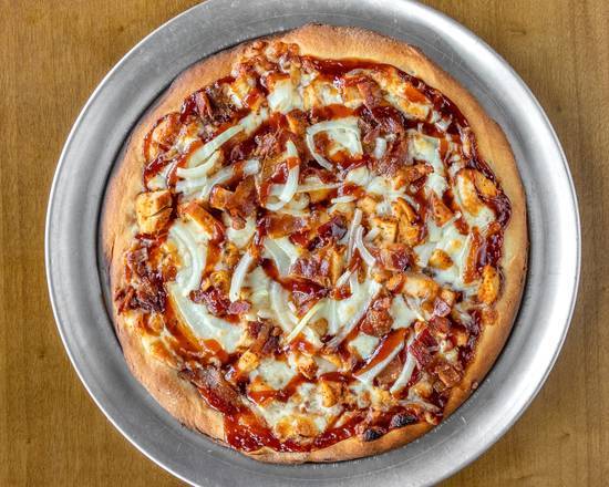 Order Medium 12" BBQ Chicken Pizza* food online from Cheech's Pizza store, Los Angeles on bringmethat.com