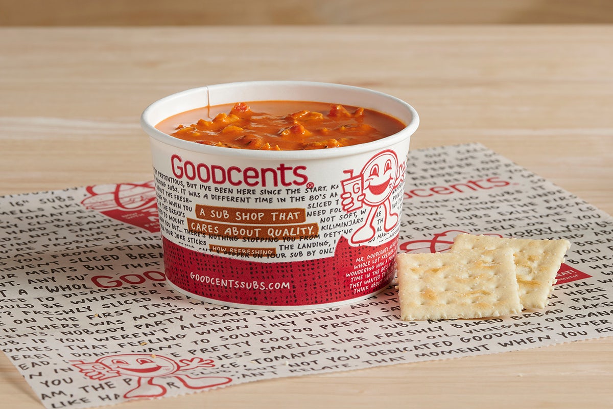 Order Fresh Soup 10oz Cup food online from Mr. Goodcents Subs and Pasta store, St. Peters on bringmethat.com