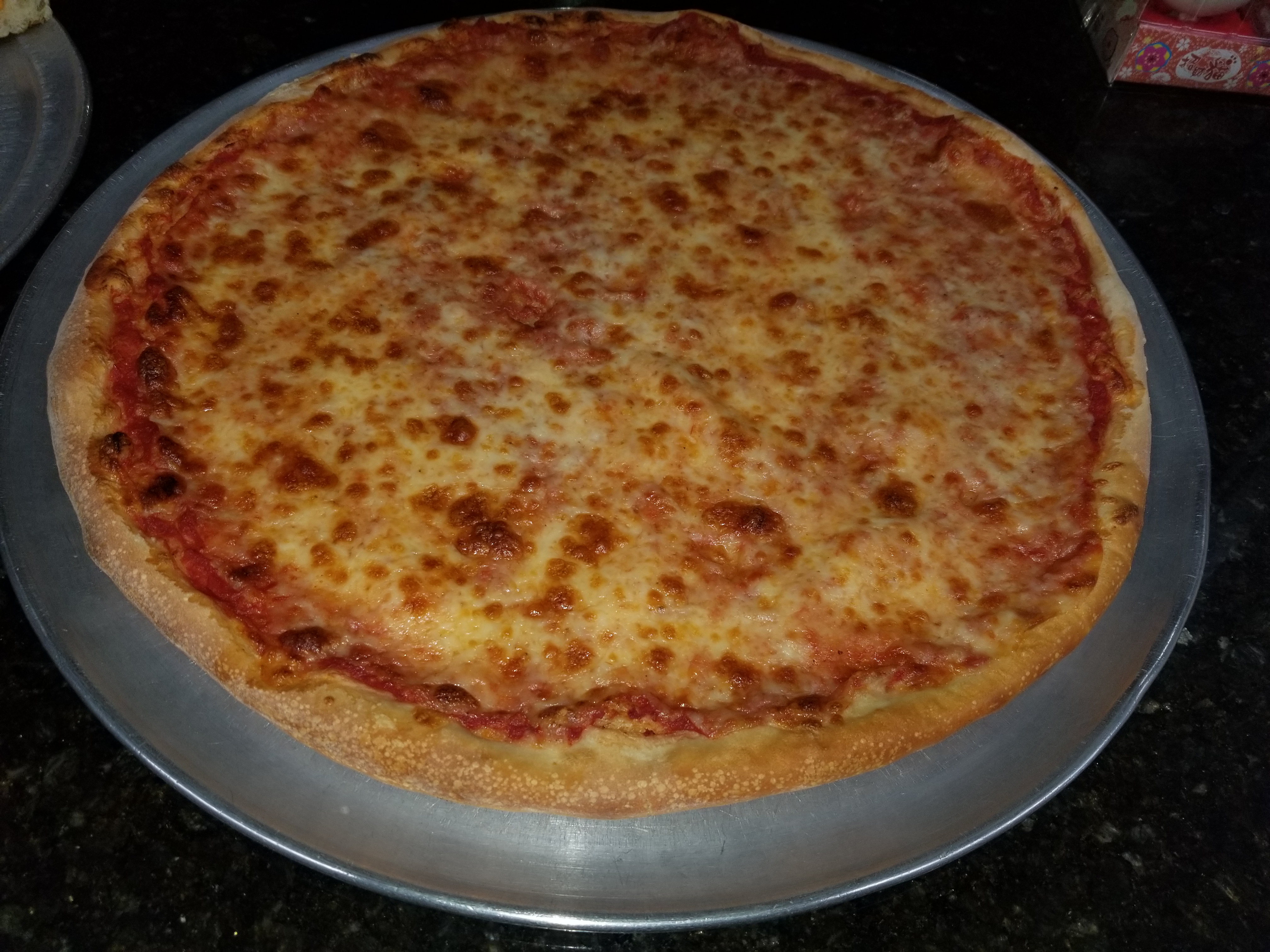 Order Extra Large Cheese Pie food online from My Family Pizza store, Staten Island on bringmethat.com