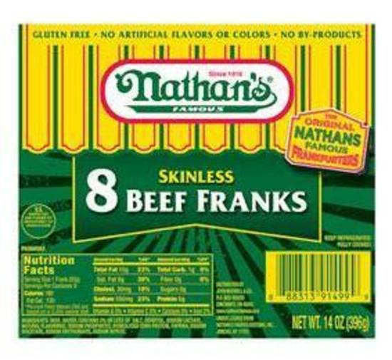 Order Nathan's Beef Franks food online from IV Deli Mart store, Goleta on bringmethat.com