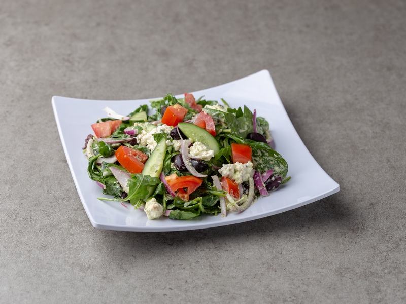 Order Classic Greek Salad food online from Boubouffe Mediterranean Grille store, Long Beach on bringmethat.com